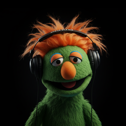 Patch, a fictional Bobku puppet producer persona.